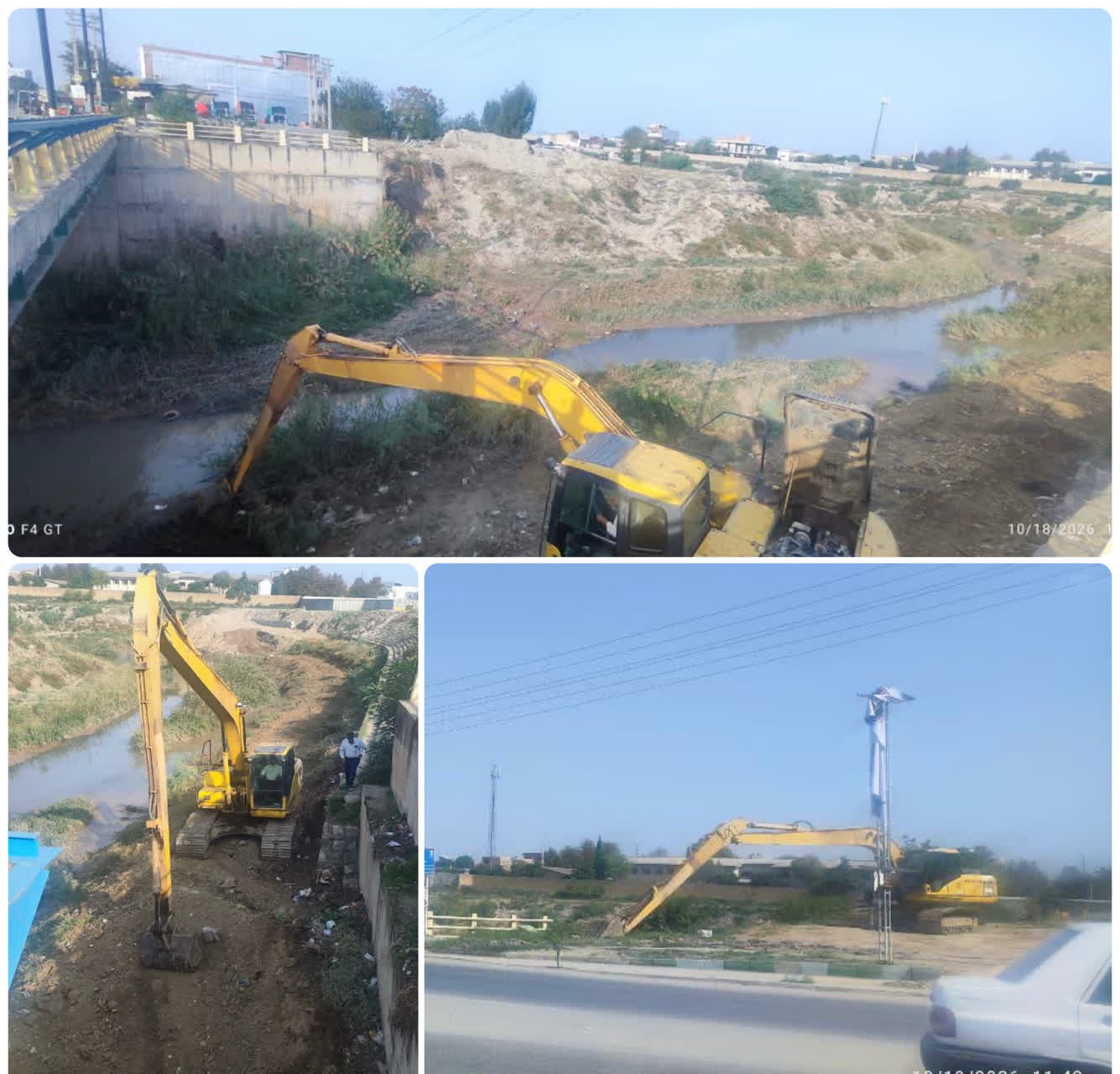 آغاز عملیات لایروبی گرگان‌رود و چهل‌چای در شهرستان گنبدکاووس
