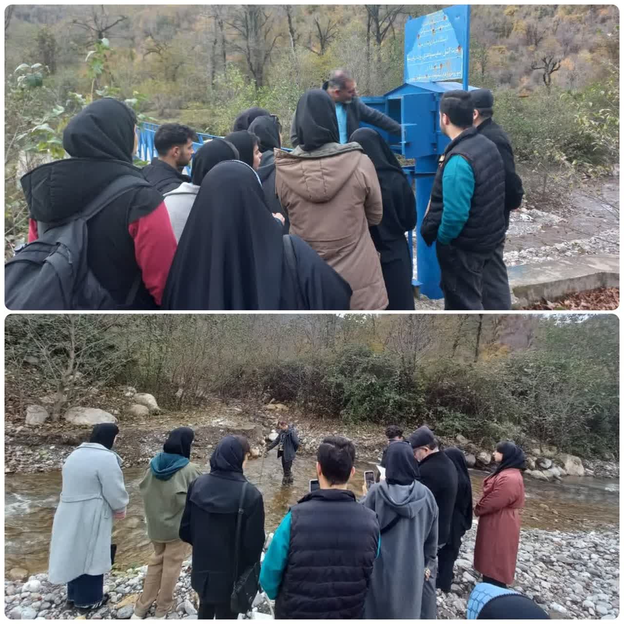 بازدید انجمن علمی دانشجویان رشته مهندسی آب از ایستگاه هیدرومتری شرکت آب منطقه‌ای گلستان