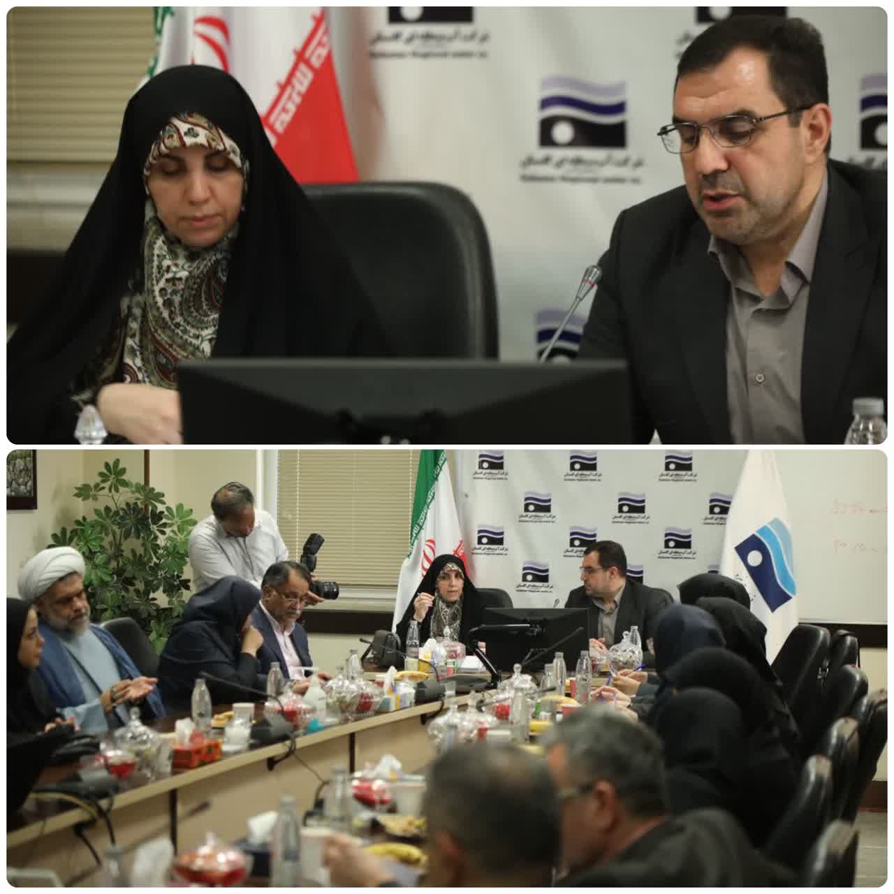 برگزاری جلسه شورای مدیران عامل صنعت آب وبرق استان گلستان با حضور مشاور وزیر نیرو در امور زنان وخانواده