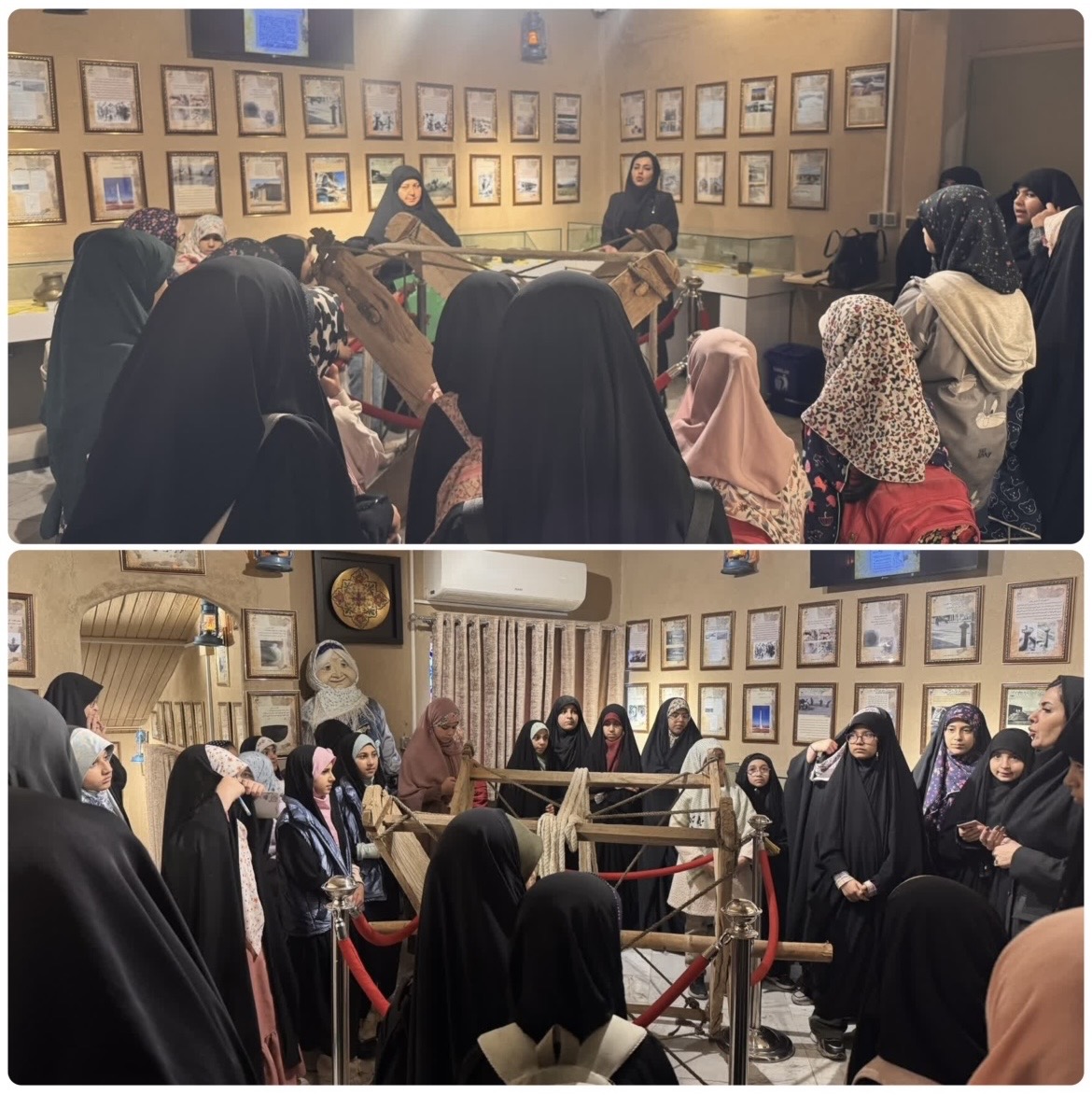 بازدید دختران کانون «یاران آفتاب» از موزه آب گلستان با محوریت دختران تمدن‌ساز
